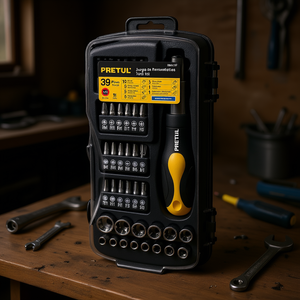 Juego de Dados y Puntas de Matraca Pretul JUDA-39P, 39 Piezas, Herramienta Manual Doméstica para Mecánicos, Caja de Herramientas Incluida - Product Image 2