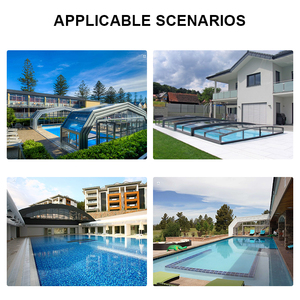 Cubierta Retráctil de <span class=keywords><strong>Vidrio</strong></span> <span class=keywords><strong>para</strong></span> Piscina Exterior con Techo Cerrado y Solárium <span class=keywords><strong>para</strong></span> Piscinas Enterradas - Product Image 5