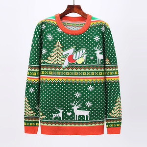 Custom Jacquard Knitted <strong>Couple</strong> Ugly <strong>Christmas</strong> Pullover Sweater Family Green Cotton Acrylic Sweater Woman <strong>Christmas</strong> <strong>Jumper</strong> - Product Image 6