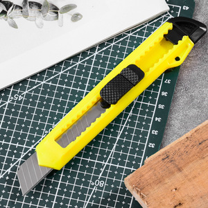 <b>Utility</b> <b>Knife</b> Plastic Yellow 993 Specification Office Tool For Paper Package Wall Cutting With Replacement Blades - Product Image 4