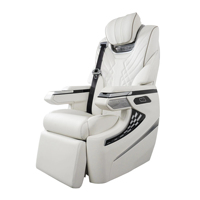 Siège de style Maybach de luxe pour Mercedes Benz W447 Classe V Vito Sprinter avec garniture violette et réglage électrique