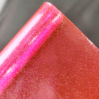 Film PVC transparent coloré brillant et pailleté imprimé sur mesure de 0,5 mm pour la couture – Vente en gros