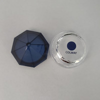 Pot à crème en forme de diamant bleu 5g, récipient pour crème pour les yeux, pot à poudre scintillante conique