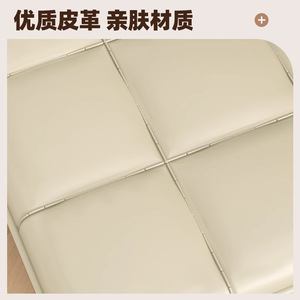 Modern Minimalist Low Stool Upholstered Stackable Plastic Home Living Room Furniture - Product Image 4