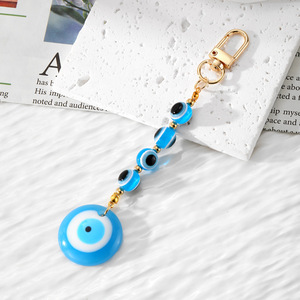 <span class=keywords><strong>Turkish</strong></span> Evil Eyes beads portachiavi amuleto Car Bag Charms vetro malocchio gioielli ciondolo portachiavi gioielli fortuna per buona fortuna - Product Image 3