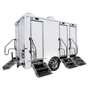 Vip <b>Portable</b> <b>Toilet</b> Trailer Mobile Washroom Restroom Eco-Friendly Durable Galvanized Steel Frame Apartment Use - Product Image 6