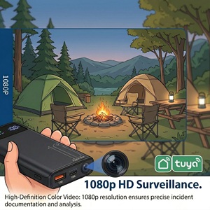 กล้องพกพา 4K Ultra HD พร้อมแบตสำรองในตัว กล้องวงจรปิดไร้สายสำหรับบ้านอัจฉริยะ พร้อมระบบมองเห็นในเวลากลางคืน - Product Image 3