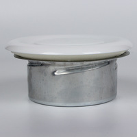 Diffuseur d'air rond en fer, grille de retour d'air en alliage d'aluminium, registre rond de sortie d'air, contrôle de la température