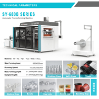 Machine de thermoformage plastique entièrement automatique pour la fabrication de gobelets, bols, pots de pépinière et contenants alimentaires en PP, PET, PS