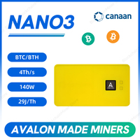Miner Bitcoin ASIC Harsh Canaan Avalon Nano3 Nano3S 4 6T 140W silencieux pour usage domestique ou professionnel, minage solo
