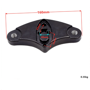 Pièces de trottinette électrique 10 pouces : Plaque triangulaire en aluminium, pièce de liaison de fourche avant, plaque de connexion, plaque inférieure, bloc en aluminium - Product Image 2