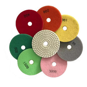 Tùy Chỉnh Kích Thước 4 Inch Một Bộ 100 Mm Nhựa Pad Miếng Đánh Bóng Linh Hoạt Wet Kim Cương Đánh Bóng Sàn Pad Đánh Bóng Công Cụ - Product Image 1