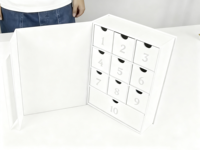 Boîte cadeau coulissante en carton recyclable pour bijoux, personnalisable avec logo, idéale pour bonbons et autres articles.