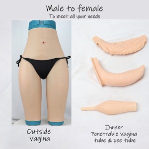 Body en silicone formes de seins faux seins vagin réaliste chatte hanches culotte costume pour transexuelle Crossdresser - Product Image 5