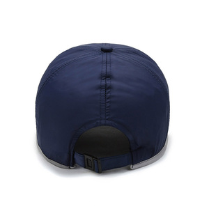 <b>Quick</b>-<b>Dry</b> 6-Panel Polyester Fabric Baseball <b>Cap</b> Summer Sun-Protective Adjustable Snapback Hat Unisex Adults Alphanumeric - Product Image 3
