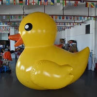 Canard géant gonflable en PVC jaune, canard en caoutchouc de dessin animé à vendre