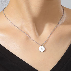 قلادة مستديرة بدلاية من Myshape بدلاية على شكل نجمة شمس من الفولاذ المقاوم للصدأ ، سلسلة ذهبية اللون ، هدية مجوهرات للسيدات والفتيات - Product Image 3