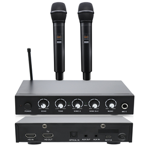 Sistema mezclador de Karaoke de micrófono inalámbrico con canal de retorno de Audio HD <span class=keywords><strong>Toslink</strong></span> óptico <span class=keywords><strong>AUX</strong></span> para Smart TV Media Box PC BT - Product Image 2