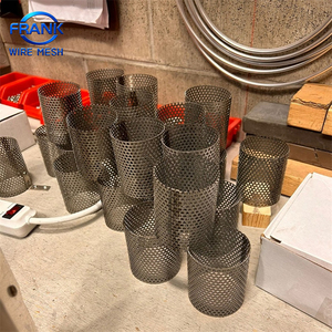Cylindre filtrant perforé en acier inoxydable 304 à trous ronds, tube perforé pour l'industrie de la filtration chimique - Product Image 5