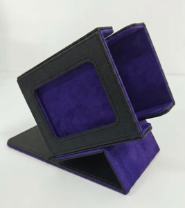 Caja de Cartas Personalizable de Cuero PU con Esquinas Cuadradas, Estuche Portátil para Almacenamiento de Juegos de Cartas y Entretenimiento - Product Image 1