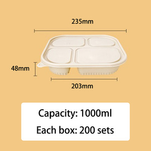 Boîte à lunch compartimentée pour enfants avec surface douce au toucher et coins arrondis pour l'école - Product Image 2