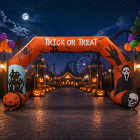 Arche gonflable publicitaire personnalisée pour Halloween, idéale pour les activités de festival en extérieur
