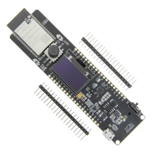 TTGO T-Controller ESP32-WROVER 4MB SPI-Blitz und 8MB PSRAM 0,96 OLED Fünf-Wege-Taste 18650 Batterie halter LED-Glühbirne pcba