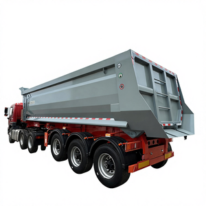 Semirremolque Volquete <span class=keywords><strong>de</strong></span> Servicio Pesado con Suspensión Neumática Tipo U <span class=keywords><strong>de</strong></span> 2-6 Ejes y 40-120 Toneladas, Precio <span class=keywords><strong>de</strong></span> Fábrica - Product Image 1