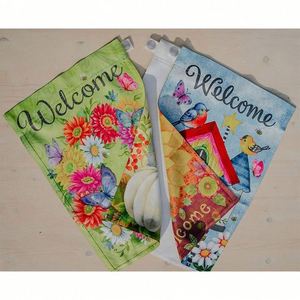 Drapeau de jardin promotionnel vierge pour impression par sublimation, 12x18 pieds, double face, pour décoration extérieure, avec kit de supports métalliques, en vente - Product Image 5