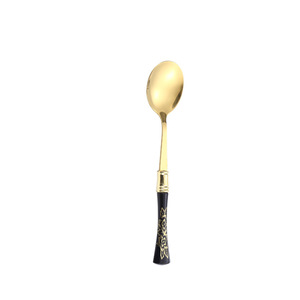 Cuchara de Acero Inoxidable con Mango de Cerámica Estilo Nórdico, con Diseño Floral, Duradera, para Sopa y Arroz - Product Image 5