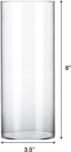 Cylindrical <b>Glass</b> <b>Vase</b> Used for Dining Tables Party Banquet Wedding Home Decoration - Product Image 2