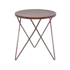 Round Metal <b>Copper</b> Coffee Tea <b>Table</b> Unique Modern Design Living room side <b>table</b> for home hotel restaurant usage - Product Image 1