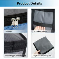 Sac de rangement, organiseurs souples, sac de rangement, ensemble de 2 vêtements, couverture, couette, couette, sac de rangement, conteneurs pour étagère de placard/vente en gros