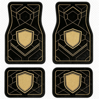 Tapis de sol automobiles – Vente en gros usine – Lot de 4 tapis universels pour voiture – Tapis épais antidérapants à motif géométrique – Convient aux berlines et aux SUV