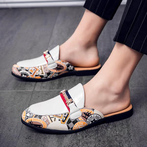 Chaussures en cuir mi-ouvertes pour hommes 2026, antidérapantes, imperméables, légères, hiver-été, à bout fermé, tendance et jeunesse - Product Image 1