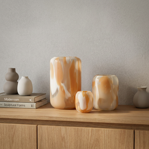 Élégant Porte-Bougie Rond en Verre Coloré Fait Main, Doré de Qualité Supérieure, Résistant à la Chaleur, Revêtement Pulvérisé 4 Couleurs pour la Décoration Intérieure - Product Image 3