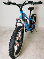 Vélo électrique à pneus larges 26*4.0, 500W, 48V, 10.5Ah, moteur sans balais au moyeu arrière, 7 vitesses, fourche amortie, cadre en aluminium