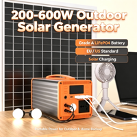 Station d'alimentation portable multifonctionnelle 200W-600W avec panneau solaire pour la maison et les situations d'urgence en extérieur