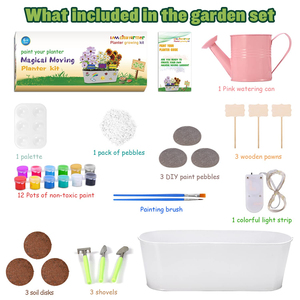 <span class=keywords><strong>Kit</strong></span> de culture d'herbes aromatiques pour enfants, <span class=keywords><strong>mini</strong></span> jardin biologique d'intérieur pour enfants, <span class=keywords><strong>kit</strong></span> de cuisine pour enfants - Product Image 6