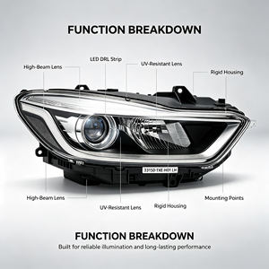 Faro Delantero Izquierdo para Automóvil, Ensamblaje de Faro Delantero Lado del Conductor, Piezas de Repuesto para Iluminación de Automóviles OEM 33150-TXE-H11 para <span class=keywords><strong>Honda</strong></span> <span class=keywords><strong>Insight</strong></span> - Product Image 3