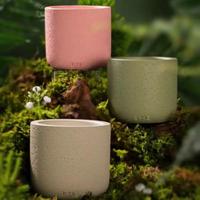 Bougie artisanale en béton parfumée au soja, dans un pot en ciment de luxe, pour l'aromathérapie, la relaxation et la décoration intérieure