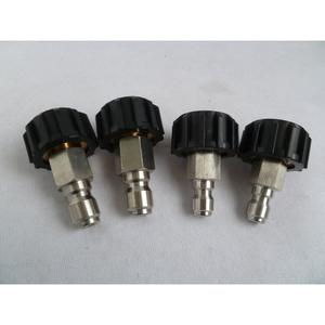 Connecteur rapide ultra haute pression pour pistolet à eau de lave-auto 3/8 externe et 1/4, connecteur rapide dans le kit d'outils de lavage - Product Image 2