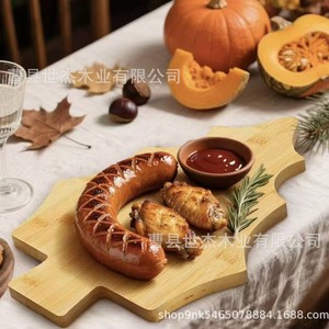 Plateau à fruits en bois Shijie en forme d'arbre, plateau à collation en bois massif pour les fêtes et la maison - Product Image 5