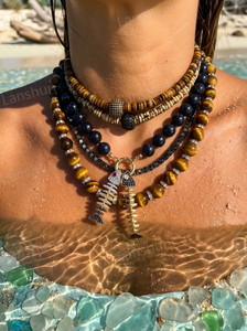 Collana con Ciondolo a Forma di Lisca di <span class=keywords><strong>Pesce</strong></span> Personalizzata, Placcata in Oro con Cristalli CZ, Gioiello alla Moda con Pietre Colorate, Regalo per Donne - Product Image 2