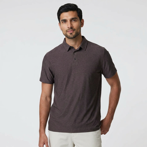 Camiseta Polo de Secado Rápido de Poliéster Lisa con Logotipo Personalizado Estampado Informal de Talla Grande para Hombre, Camisetas Polo Personalizadas para Hombre - Product Image 1