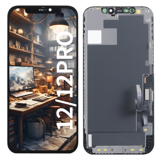 GX OLED LCD Touch Screen Replacement Digitizer Assembly for 12/12 Pro 6.1" LCD Display Spare Parts