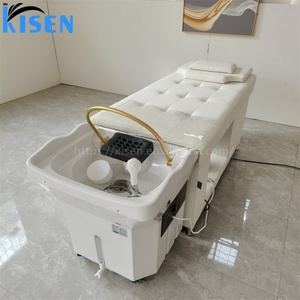 Kisen Modern Portable Shampoo Chairs Set Hair Salon Furniture Good Quality Head Therapy and <b>Steamer</b> Without Plumbing Shampoo Bed - Product Image 2