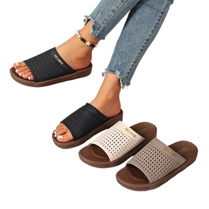 Tongs pour femmes grandes tailles, mode toutes saisons, <span class=keywords><strong>semelle</strong></span> ultra légère antidérapante, vente directe d'usine, cuir véritable, extérieur - Product Image 1