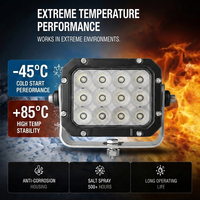 Luz de Trabajo LED de 120W 50G Resistente a Impactos de 5.5 Pulgadas 9-32V DC IP69 a Prueba de Agua Compatible con Liebherr L506 L509