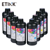 Encre UV à forte adhérence neutre pour encres d'impression G5 G6 CE4M, impression de coques de téléphone, impression de boîtes cadeaux, WCMYK 1000ML